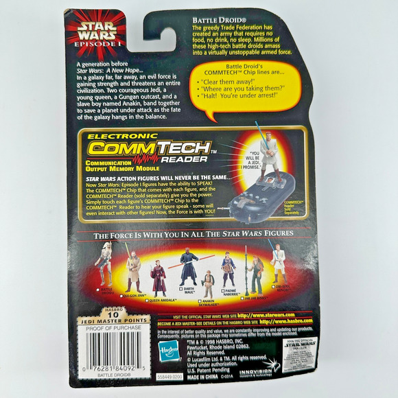 STAR WARS EPISODE I BATTLE DROID WITH BLASTER RIFLE COLLECTION I ACTION FIGURE!! - Picture 2 of 2